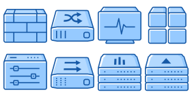 Apply cloud physical architecture Icons