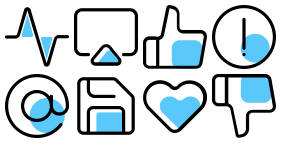 Blue basic Icon Icons