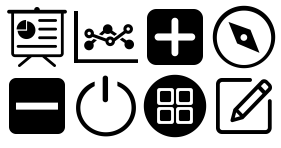 Brainx data analysis and decision platform Icons