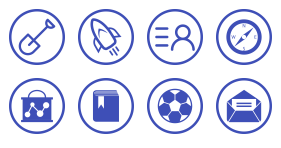 Business monochrome circle icon Icons
