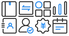 Calibration 360 two-color linear Icon Icons