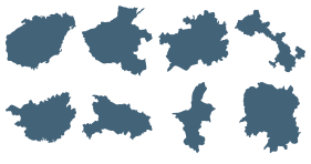 China Map - provincial units Icons