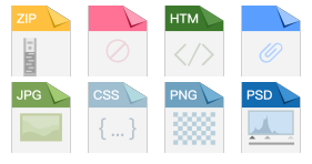 Collection of various document icons Icons