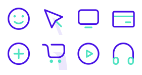 Color linear Icon Icons