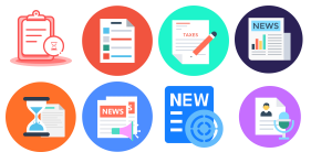 Colorful news Icon Icons