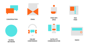 Communication and connection Icons