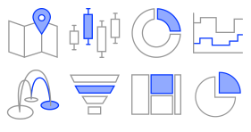 Data visualization design Icons