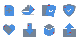 Electronic contract Icons