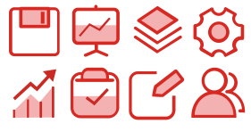 Enterprise red Icon Icons