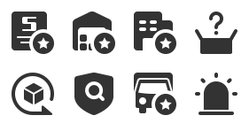 Explosive information platform Icons