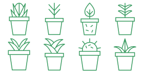 Icon 7 - green plant Icons