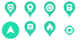 Internet of things map - Icon Icons