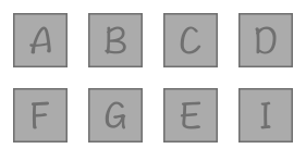 Letters A-Z colorless Icons