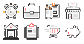 Line drawing color icon Icons