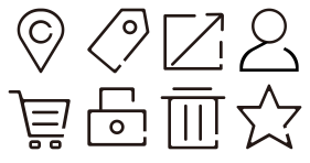 Linear base icon Icons