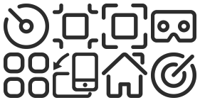 Linear panoramic production Icon Icons