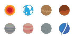 Planet World Icons