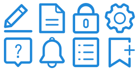 Remote operation and maintenance Icons