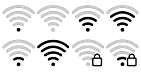 Serial wireless network Icons