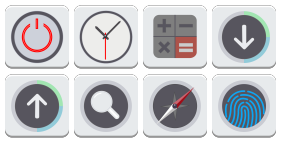 Silver gray Icon Icons
