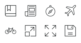 Simple one line Icon Icons