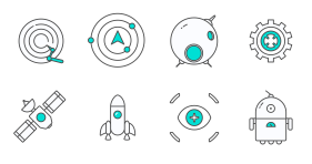 Space roaming Icons