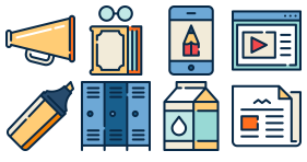Stationery icons Icons