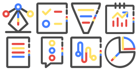 Tricolor linear Icon Icons