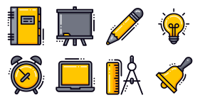 Two color stroke class Icon Icons