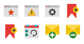 User Interface -Flat Multicolor Icons