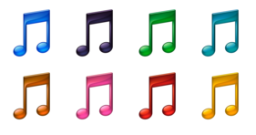 Music notes Icons