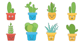 Cute cactus Icon Icons
