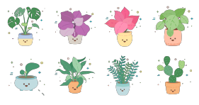 Green plant Icons