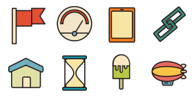 A group of daily life icons Icons