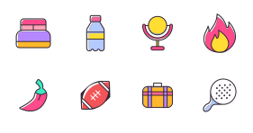 Exquisite icon collection of daily life Icons