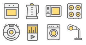 Home appliance icon "multicolor" Icons