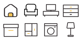 Home furnishing Icon Icons
