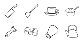 Kitchen utensils Icon Icons