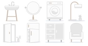 Simple wood home icon Icons