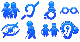 People and Disability Icons