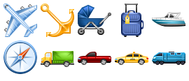 Perfect Transport Icons