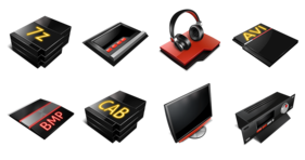 Profesional Red Icons