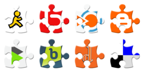 Puzzle Social Network Icons