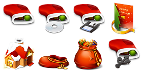 Red Christmas Icons