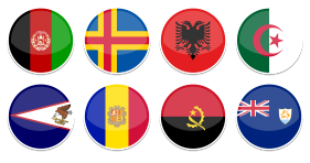 Round World Flags Icons