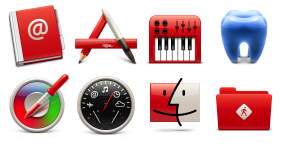 Soda Red Icons