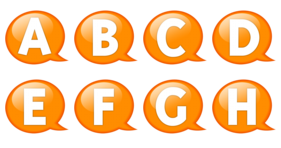 Speech Balloon Orange Icons