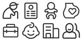 Digital government icon system Icons