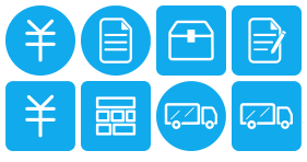 Glass warehouse management Icons