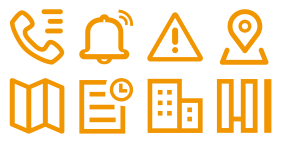 Icon for fire protection system Icons